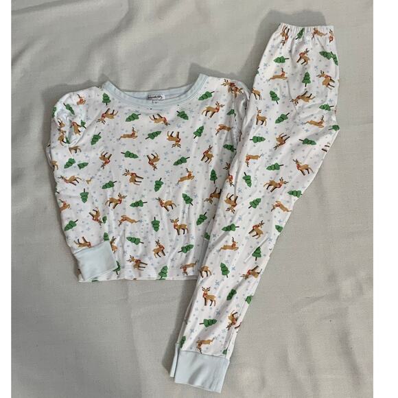 Magnola Baby Pima Cotton Christmas Pajamas‎ size 10 - Picture 1 of 5